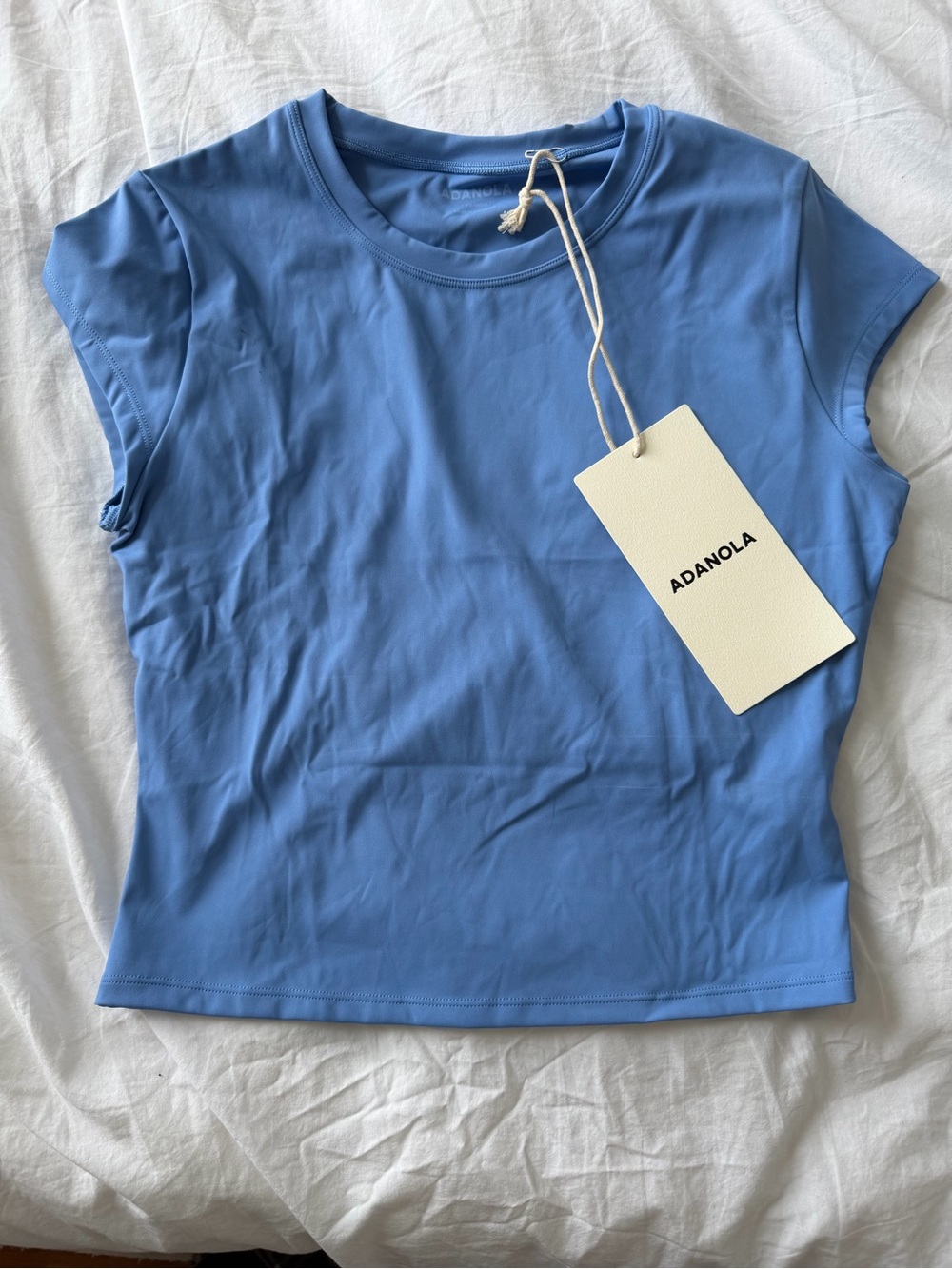 Adanola Light Blue Short Sleeve Crewneck Tee